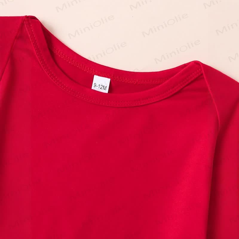 DADDY IS MY VALENTINE Baby Girl Love Flying Sleeves Bodysuit & Pants - image 3