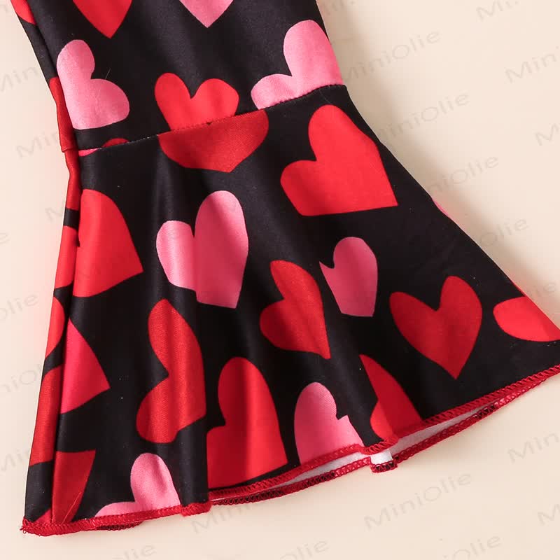 DADDY IS MY VALENTINE Baby Girl Love Flying Sleeves Bodysuit & Pants - image 10