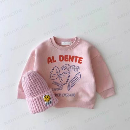 AL DENTE PASTA LOVERS CLUB Baby Girl Pink Sweatshirt - Pink - 2-3T - image 1