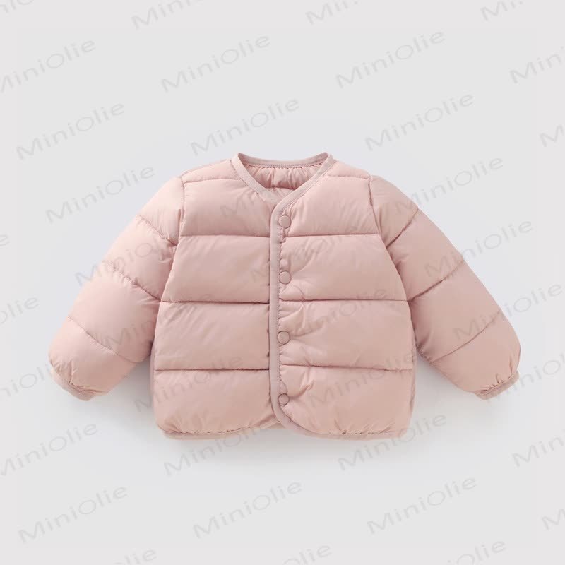 Baby Toddler Solid Color Warm Outerwear - Pink - 5-7T - image 3
