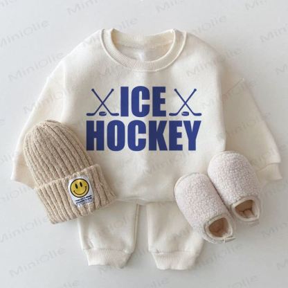 ICE HOCKEY Baby 2-piece White Set - White - 2-3T - image 1