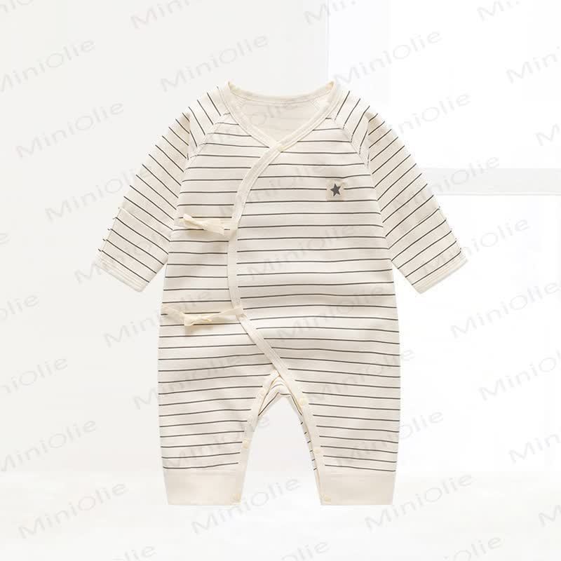 Baby Cute Newborn Kimono Sleepwear Romper - White - 12-18M - image 3