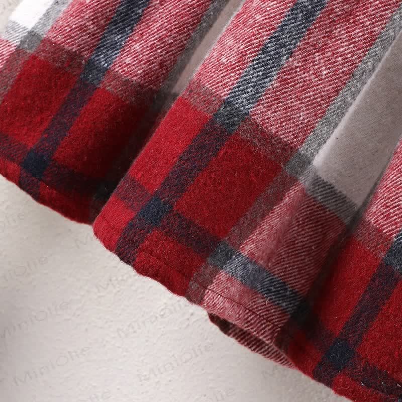 Baby Toddler Girl Plaid Baby Collar Dress - image 7