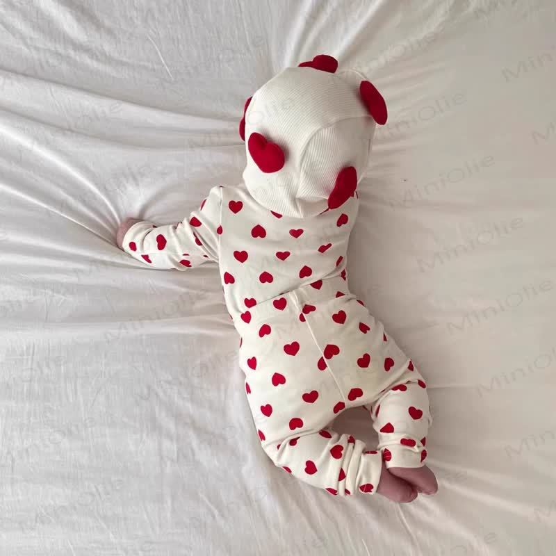 Baby Love/Stripe/Dot 2-piece Set - Beige Love - 18-24M - image 1