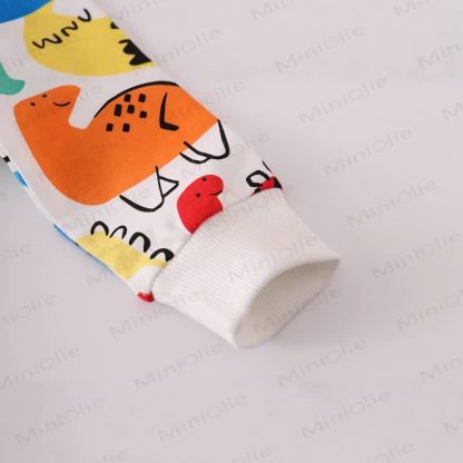 Toddler Girl Dinosaur Print Knit Sweatshirt  - image 4