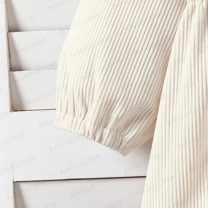 Baby Toddler Girl Lace Cherry Cord Dress - image 6