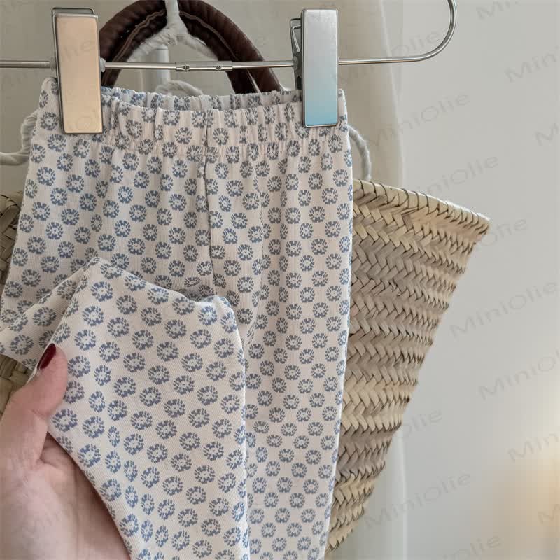 Baby Toddler Girl Flower Leggings - Beige - 8Y - image 3