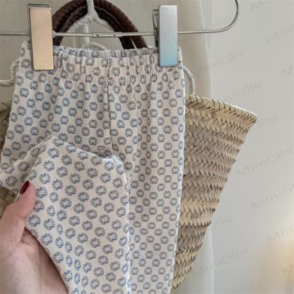 Baby Toddler Girl Flower Leggings - Beige - 8Y - image 3