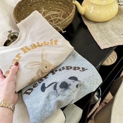 DEAR PUPPY/RABBIT Baby Toddler Animal 2-piece Set - image 2