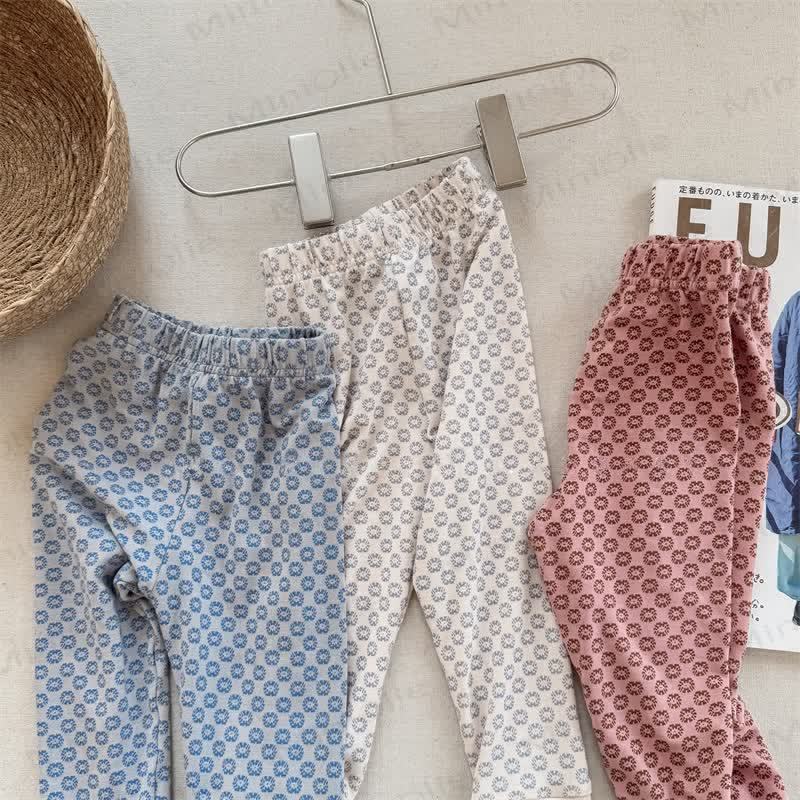 Baby Toddler Girl Flower Leggings - image 1