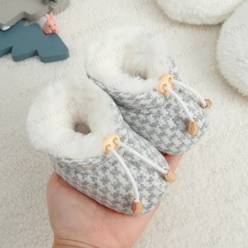 Baby Checkerboard Fleece Lined Shoes - image 3