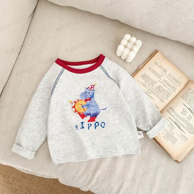 Baby Boy Cartoon Animal Print T-shirt - Gray - 3-5T - image 2