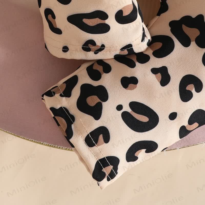 LOVELY BABY Baby Girl Leopard Print Bodysuit & Bow Overalls - image 10