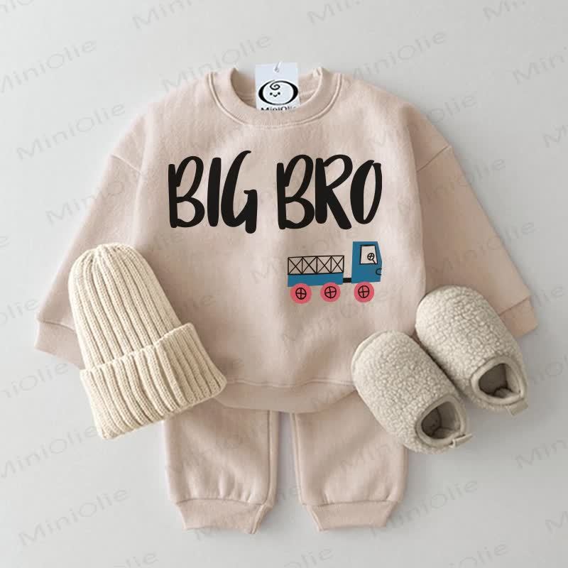 BIG BRO Baby 2-piece Beige Set - Beige - 2-3T - image 1