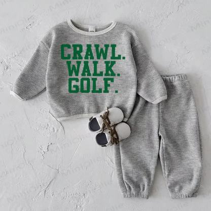 CRAWL. WALK. GOLF. Baby Grey 2-piece Set - Grey - 2-3T - image 1