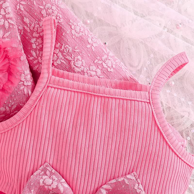 Baby Toddler Girl Love Bow Flower Dress - image 10