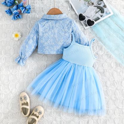 Baby Toddler Girl Love Bow Flower Dress - image 5