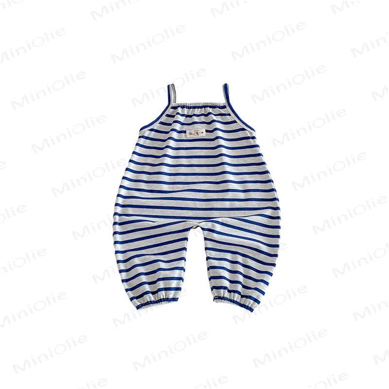 Baby Toddler Stripe Bear Bow Overalls - image 6