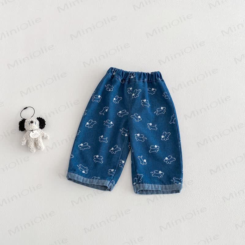 Baby Toddler Cartoon Jeans - Puppy - 3-4T - image 2