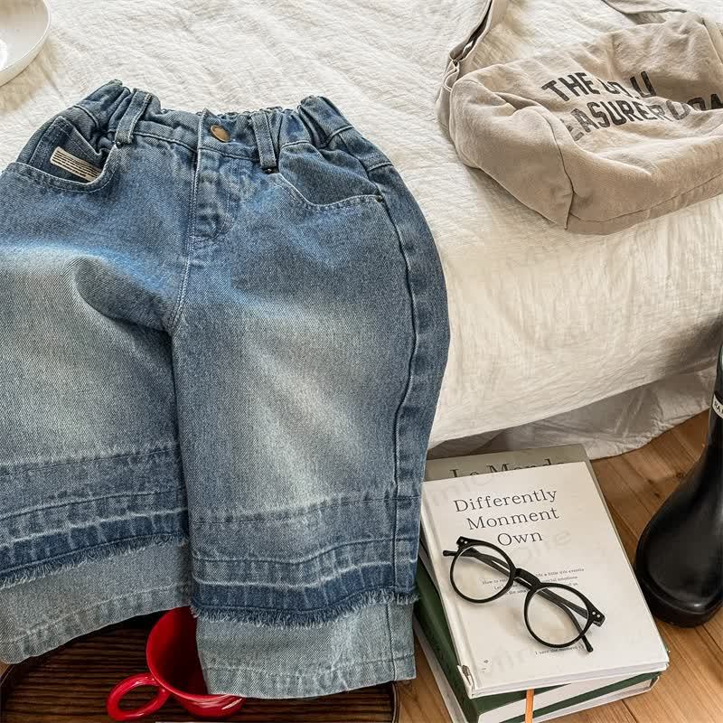 Baby Toddler Denim Pants - Blue - 8Y - image 2