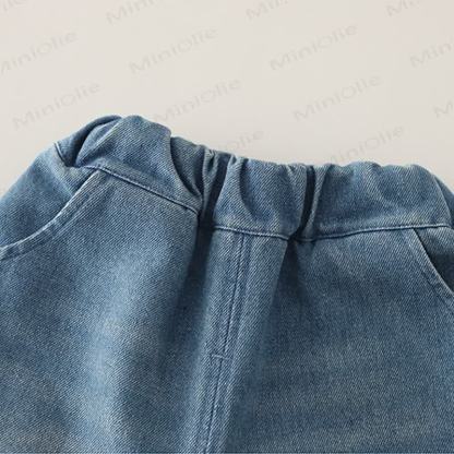 Baby Toddler Boy Dog Plaid Denim 2-piece Set - image 19