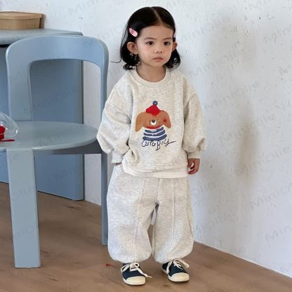 Toddler Kid Animal Fake 2-piece Set - White Grey - 9-10T - image 5