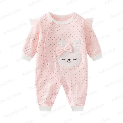 Baby Bunny Bow Romper - Pink Dot - 18-24M - image 6