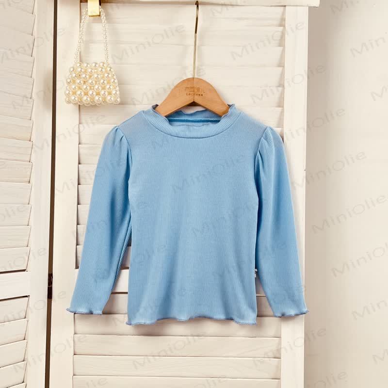 Baby Toddler Girl Bow Solid Color Dress/Top - Blue Top - 4-5Y - image 4