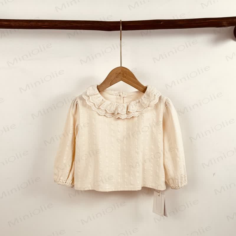 Baby Toddler Girl Denim Bear Suspender Skirt - Beige Top - 3-4Y - image 7