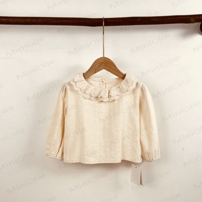 Baby Toddler Girl Denim Bear Suspender Skirt - Beige Top - 3-4Y - image 7