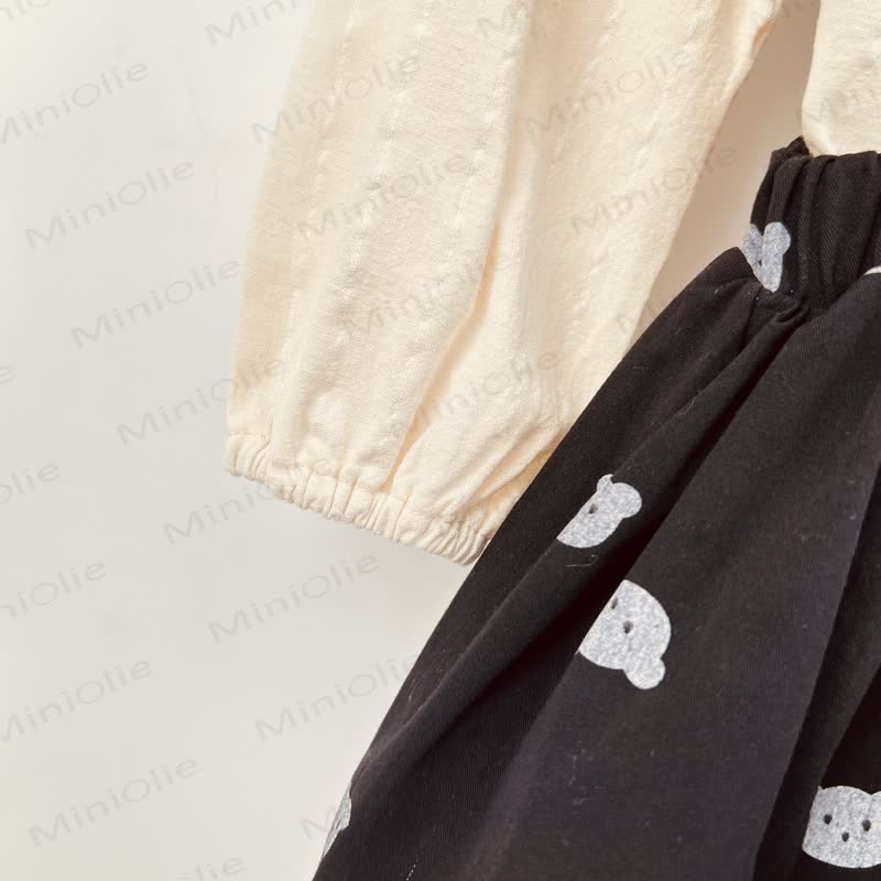 Baby Toddler Girl Denim Bear Suspender Skirt - image 10