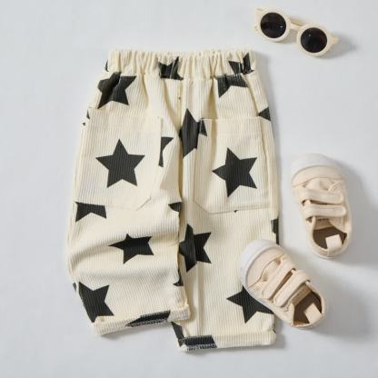 Baby Toddler Beige Star Pants - image 4