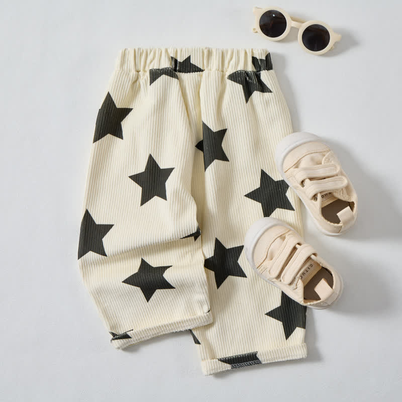 Baby Toddler Beige Star Pants - image 5