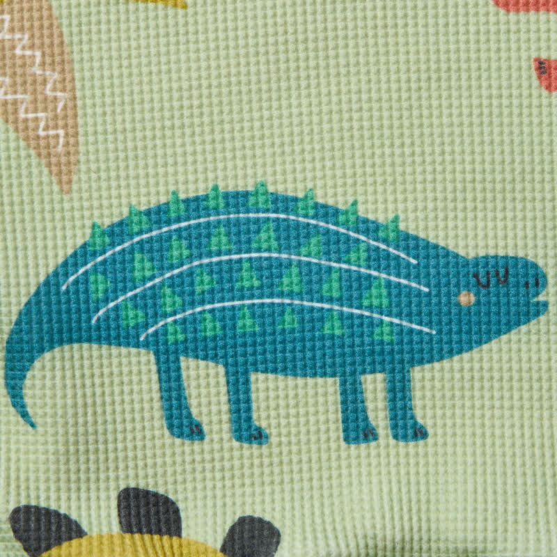 Baby Grey Green Dino Waffle 2-piece Set - image 6