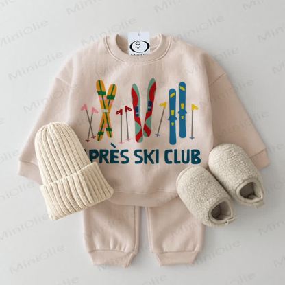 APRES SKI CLUB Baby Sweatshirt 2-piece Beige Set - Beige - 2-3T - image 1