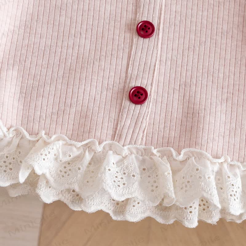 Toddler Girl Bow Lace Knit Top - image 10