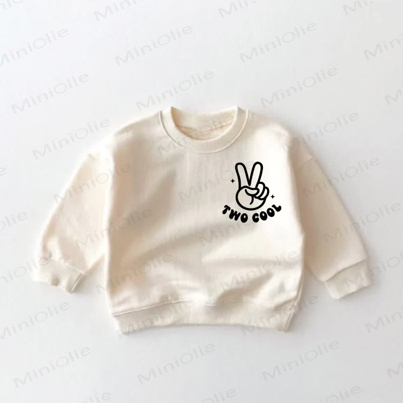 TWO COOL Baby Toddler Cream Sweatshirt - image 2