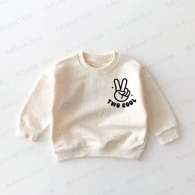 TWO COOL Baby Toddler Cream Sweatshirt - image 2