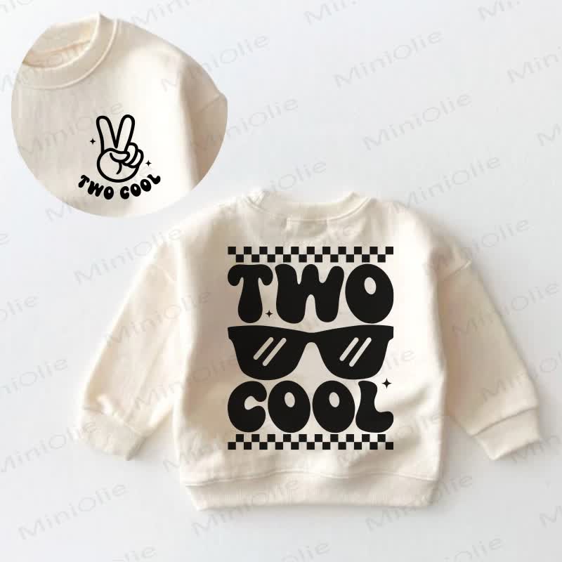 TWO COOL Baby Toddler Cream Sweatshirt - Cream - 3-5T - image 1