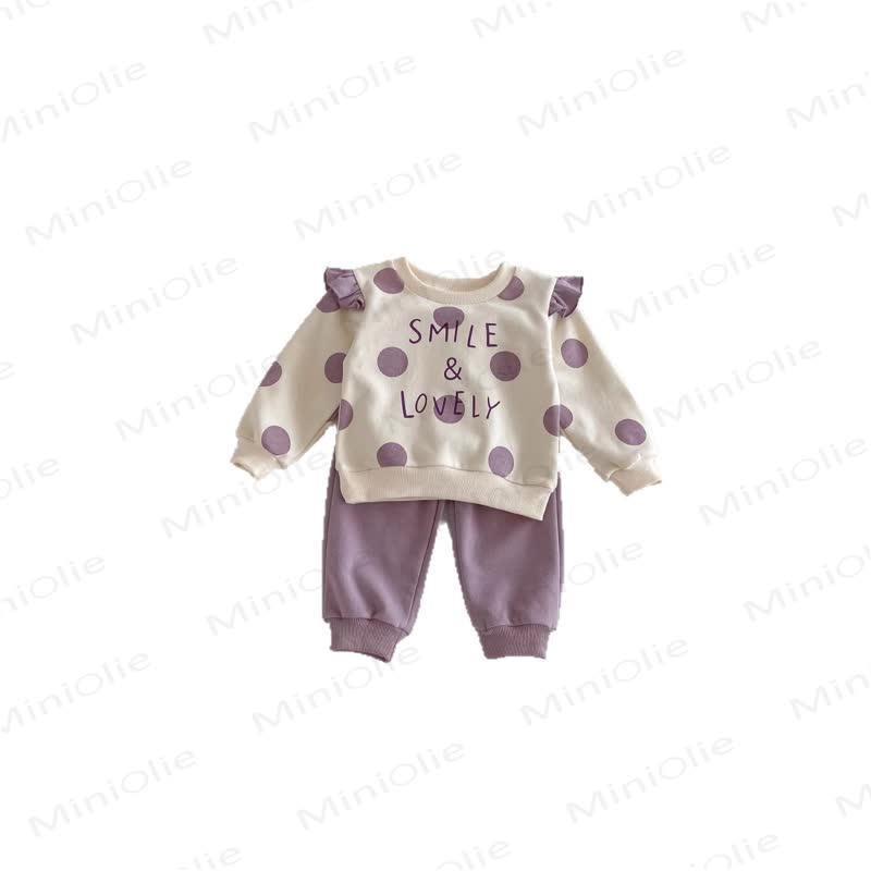 SMILE & LOVELY Baby Toddler Girl Dot 2-piece Set - image 5