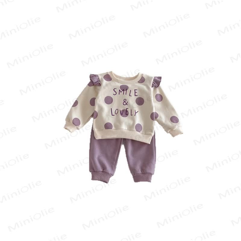 SMILE & LOVELY Baby Toddler Girl Dot 2-piece Set - image 5