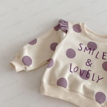 SMILE & LOVELY Baby Toddler Girl Dot 2-piece Set - image 8