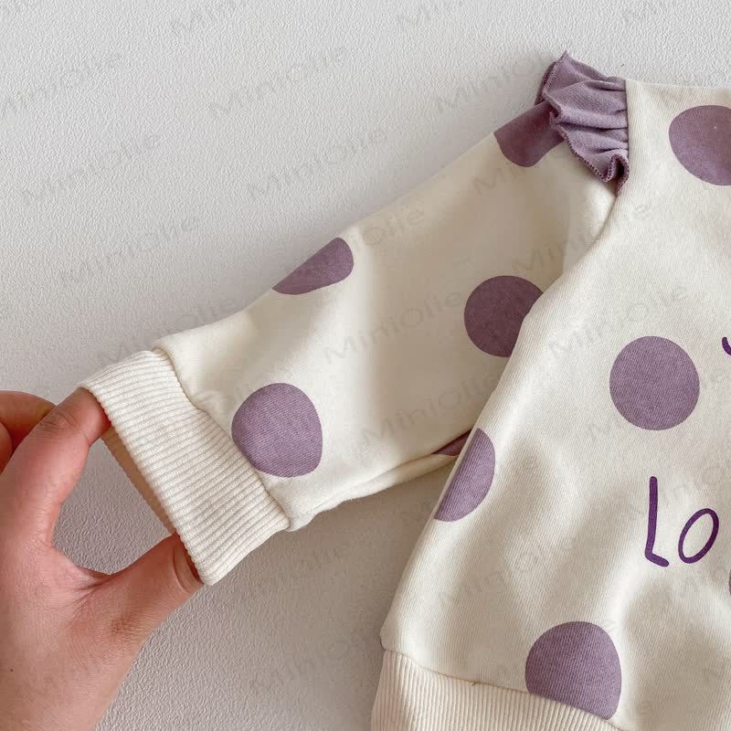 SMILE & LOVELY Baby Toddler Girl Dot 2-piece Set - image 9