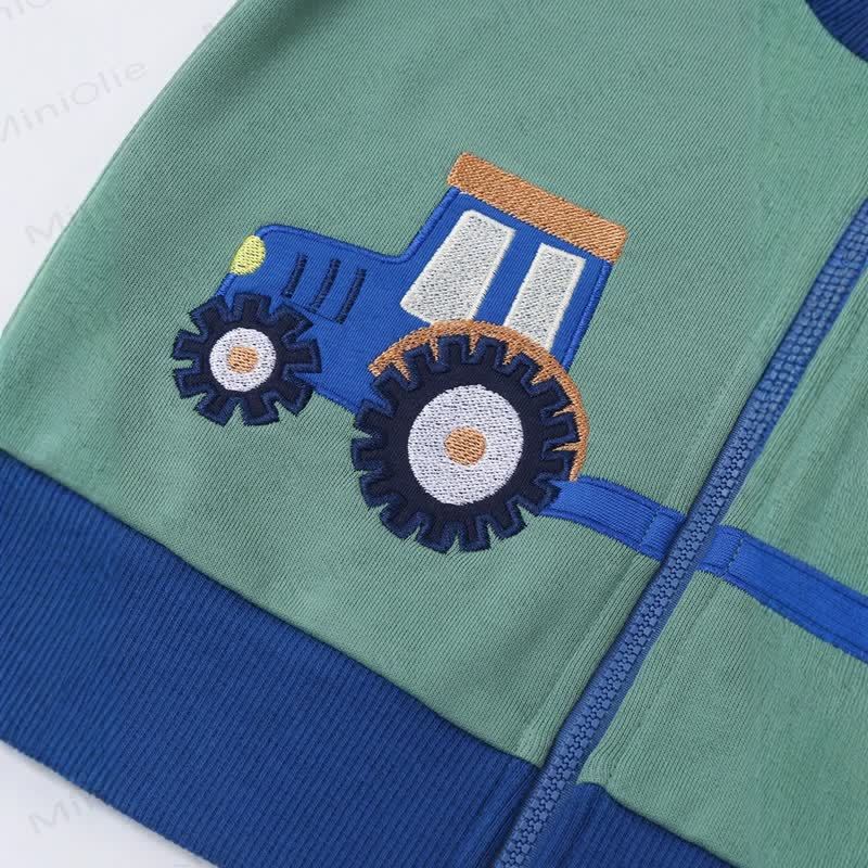 Toddler Bull Car Zip Hoodie - image 3