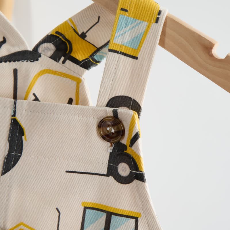 Baby Excavator Beige Overalls - image 5