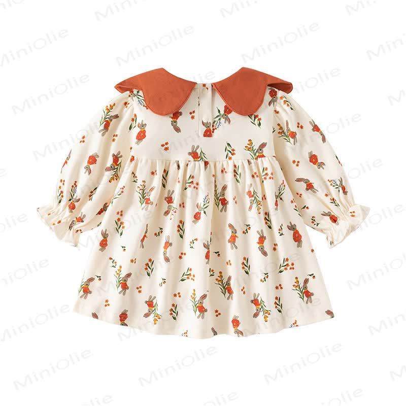Baby Toddler Girl Flower Bunny Bow Dress - image 2
