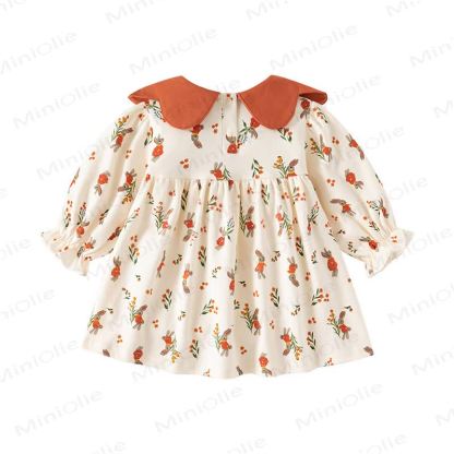 Baby Toddler Girl Flower Bunny Bow Dress - image 2