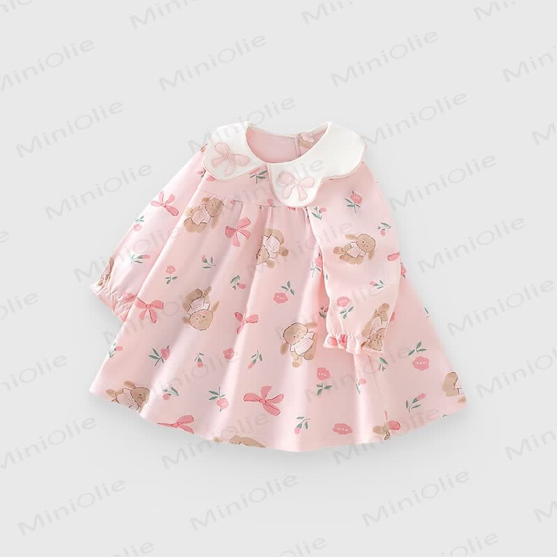 Baby Toddler Girl Flower Animal Dress - image 2