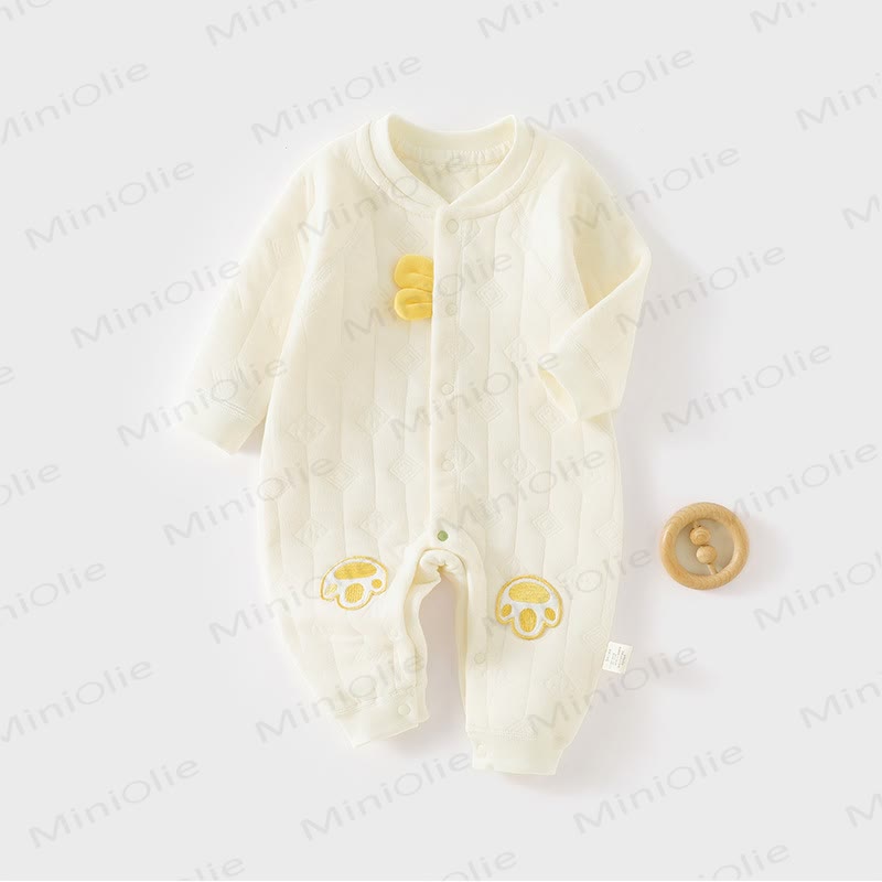 Baby Paw Pajamas Romper - Yellow - 2-3T - image 3