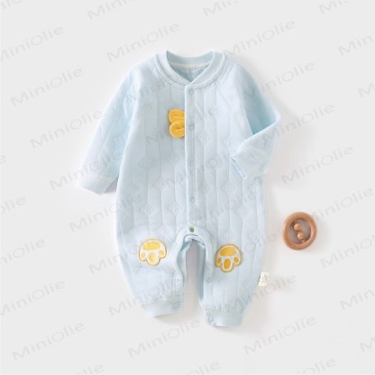 Baby Paw Pajamas Romper - Blue - 2-3T - image 4